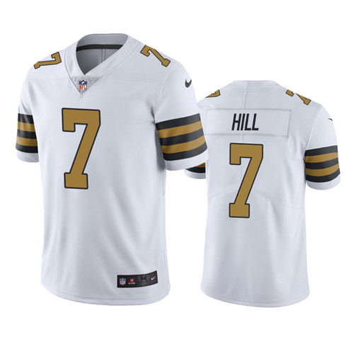 Youth New Orleans Saints #7 Taysom Hill White Color Rush Limited Stitched Jersey
